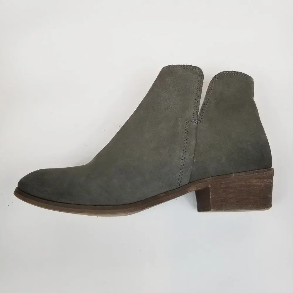 Splendid Hamptyn Women's Gray Suede Ankle Boots Size 6